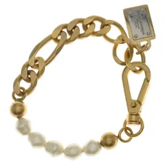 DOLCE & GABBANA (ドルチェアンドガッバーナ) Link Bracelet パール チェーンリンクブレスレット ゴールドのサムネイル