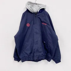古着 used　90s～　PNIME　UNION WEAR　フルジップダックパーカー　ヴィンテージ　紺　ネイビー　XXXLサイズのサムネイル