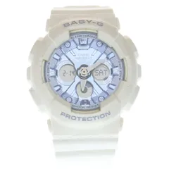 CASIO G-SHOCK (カシオ ジーショック) BABY G ブルー文字盤 クォーツ 腕時計 ホワイト/ブルー BA-130