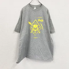 古着 used　GILDAN　ギルダン　S.O.B　半袖プリントTシャツ　バンドT　グレー　2XLサイズ