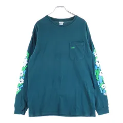 NOAH (ノア) FLOWERS POCKET TEE 袖フラワープリント クルーネック 長袖Tシャツ カットソー グリーン 23-070-122-0059-1-0のサムネイル