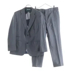 HERMES (エルメス) 25SS 裏地シルク総柄 ウール 2B テーラードジャケット/スラックスロングパンツ セットアップスーツ グレー