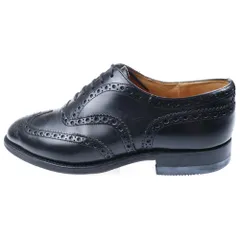 Church's (チャーチ) BURWOOD LAST81 バーウッド ウィングチップ フルブローグ レザー ビジネスシューズ ドレスシューズ ブラックのサムネイル