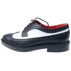 Aime Leon Dore (エメレオンドレ) 20AW Spectators ウィングチップ フルブローグ レザー ドレスシューズ ビジネスシューズ ブラック/ホワイト FW20FD002