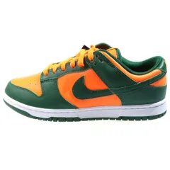 NIKE (ナイキ) DUNK LOW RETRO GORGE GREEN/TOTAL ORANGE-WHITE ナイキ ダンク レトロ マイアミ ゴージグリーン ローカットスニーカー US8.5/26.5cm DD1391-300