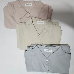 レディース Yシャツ シャツ 3種 セット (ピンク バター ブルー) デイリーウェア 通勤ウェア