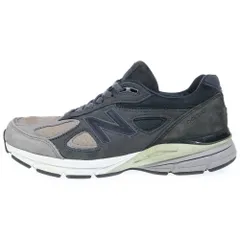 New Balance (ニューバランス) M990FEG4 990V4 ヌバックレザー ローカットスニーカー ブラック/グレー US8.5/26.5cm