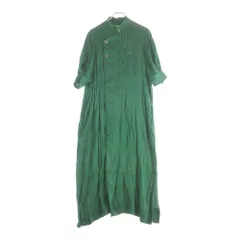 G.V.G.V. (ジーヴィジーヴィ) フロントボタン レーヨン ウエストベルト ワンピース グリーン レディース GV2211021