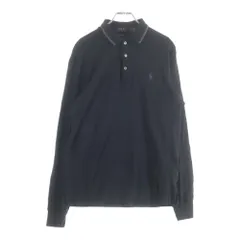 POLO RALPH LAUREN (ポロラルフローレン) ポニー刺繍 コットン 長袖 ポロシャツ グレー