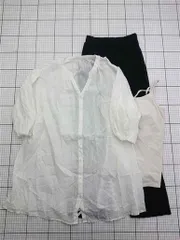 ◇ ⊂ ローリーズファーム LOWRYS FARM LF623088AD シアーシャツ ホワイト系 レディース E  【1602190001608】