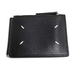 MAISON MARGIELA メゾンマルジェラ 4ステッチ マネークリップウォレット 二つ折り財布 ブラック SA1UI0018P4745T8013 メンズ 中古