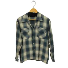 ラルフローレン RALPH LAUREN オンブレチェック レーヨン オープンカラー長袖シャツ メンズ  11