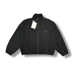参考上代102,300円 Alexander Wang COACHES TRACK JACKET WITH WANG PUFF LOGO ロゴコーチジャケット ユニセックス アレキサンダーワン 4WC3232071 ブラック XS 1579A2のサムネイル