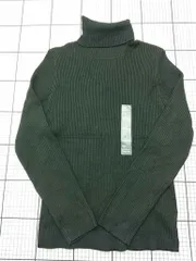 ◇ ⊇ コムコカ comcoca タートルネックリブニット ブラック系 Lサイズ レディース E  【1602190006870】