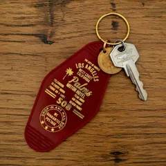 【USA】復刻 ビンテージ ホテル モーテル キーホルダー レトロ モーテル 雑貨 アメリカ 西海岸 かっこいい おしゃれ 雑貨 アメリカン雑貨 アメリカン カリフォルニア : USMO-041WI