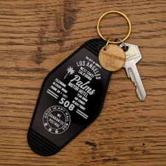 【USA】復刻 ビンテージ ホテル モーテル キーホルダー レトロ モーテル 雑貨 アメリカ 西海岸 かっこいい おしゃれ 雑貨 アメリカン雑貨 アメリカン カリフォルニア : USMO-041BK