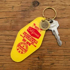 【USA】復刻 ビンテージ ホテル モーテル キーホルダー レトロ モーテル 雑貨 アメリカ 西海岸 かっこいい おしゃれ 雑貨 アメリカン雑貨 アメリカン カリフォルニア : USMO-040IVO