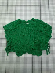 ◇ Θ ザラ ZARA ケーブル編みニットトップス グリーン系 Sサイズ レディース E  【1602240007413】