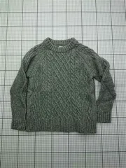 ◇ ⊇ コーエン coen ケーブル編みニットセーター グレー系 フリーサイズ レディース E  【1602240007284】