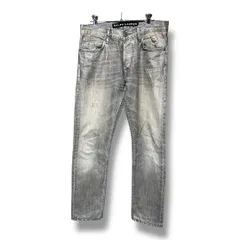 RALPH LAUREN BLACK LABEL ラルフローレン ブラックレーベル ダメージリペア加工 コーティングデニムパンツ ボタンフライ ストレッチ メンズ サイズ29 グレー 通年 ゴーゴー古着溝口店 51 No.K1667Yのサムネイル