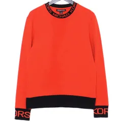MICHAEL KORS Logo Tape Cotton Blend Sweater Sサイズ オレンジ CF150595MFのサムネイル