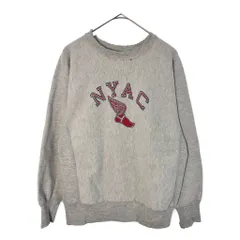 90年代 USA製 Champion チャンピオン REVERSE WEAVE リバースウィーブ カレッジスウェット グレー(メンズ LARGE)中古 古着 X4825