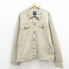XL/古着 ギャップ GAP 長袖 コーデュロイ ジャケット メンズ コットン ベージュ 26jan23
