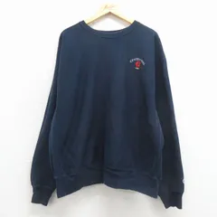 XL/古着 長袖 チャンピオン Champion リバースウィーブ メンズ 00年代 00s CENTENNIAL 大きいサイズ クルーネック 紺【spe】 26jan23