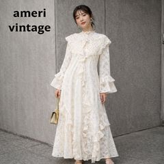 Ameri VINTAGE ホワイト レース ワンピース - メルカリ