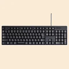 有線キーボード メンブレン ブラック エレコム TK-FFCM01BK