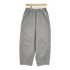 HUIS バフクロスバルーンパンツ テーパードパンツ イージー パンツ ライトグレー ユニセックス ハウス/遠州織物【中古】6-0106G♪