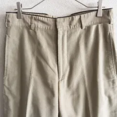 【高級品】HERMES【レザー トリム スラックス パンツ】50 カーキ エルメス 26030263のサムネイル