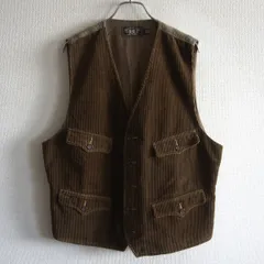 RRL コーデュロイ ワークベスト ブラウン L ヴィンテージ 2026年最新】コーデュロイ ベスト RRLの人気アイテム - メルカリ