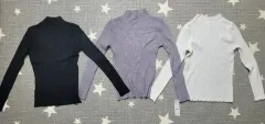 倉庫在庫整理 新品 タートルネック ニット Tシャツ 3枚 まとめ売り