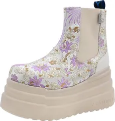 新品 厚底サイドゴアショートブーツ