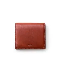 新品 [タケオキクチ] コルティ コンパクト 二つ折り財布（ボックス型小銭入れポケット）イタリアンショルダー革 No.742625 レンガ
