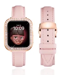 【数量限定】コンパチブル Apple Watch バンド 40mm 41mm 42mm 44mm 45mm 46mm レディース コンパチブル アップルウォッチバンド レザー 革ベルトキラキラダイヤモンド保護ケースー付きレディース コンパチブル iWatch