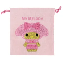 マイメロディ 巾着 巾着袋 日焼けアート サガラ刺繍 相良刺繍 おしゃれ レディース  サンリオ sanrio キャラクター