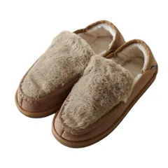 新品 [メイ] カジュアルシューズ FUR MOCCASIN モカシン ファー ボア レディース SHL253113 CAMEL L