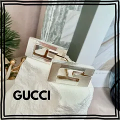 美品 GUCCI グッチ GG カフス カフリンクス シルバー メンズ ビジネス フォーマル G2508-003のサムネイル