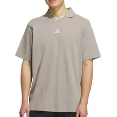 新品 [アディダスゴルフ] ビヨンド ザ コース ツイストニット スキッパーカラー 半袖ポロシャツ パテベージュ J/S