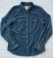 リーバイス インディゴデニム ウェスタン デニムシャツ M 90