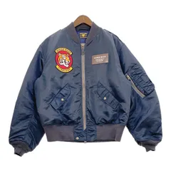 HUMAN MADE ヒューマンメイド フライトジャケット ブルゾン ボンバー HM28JK026 中綿 メンズ XLサイズ ネイビー アウター DM18291■のサムネイル
