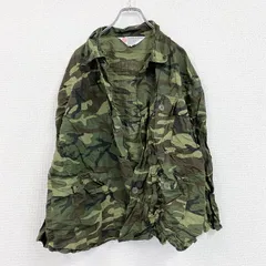 古着 used　80s～　SEAWAY　ハンティングシャツジャケット　ヴィンテージ　カモフラージュ　迷彩柄　XLサイズ