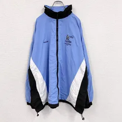 古着 used　80s～　CSM　フルジップナイロンジャケット　ヴィンテージ　水色　ライトブルー　2XLサイズ