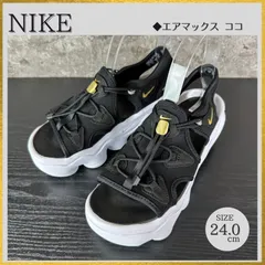 【ケア済/清潔なリユース靴】S490 現行モデル NIKE Air Max KOKO ナイキ エアマックス ココサンダル CI8798-002 ブラック×ホワイト 24cm スポーツサンダル スポサン 厚底