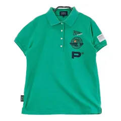 サイズ：1 PEARLY GATES パーリーゲイツ  半袖ポロシャツ ニコちゃん  グリーン系 [240101612293] ゴルフウェア レディース ストスト