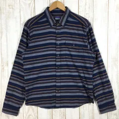 【Men's S ネイビー系】 Patagonia ( パタゴニア ) ロングスリーブ ライトウェイト フィヨルド フランネル シャツ Long Sleeve Lightweight Fjord Flannel Shirt 54020 Int