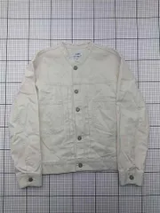 ◇ Θ コーエン coen ノーカラージャケット 7660-602-0023 アイボリー系 メンズ E  【1602240009141】