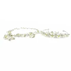 LoveTiara ラブティアラ ブライダルアクセサリーセット  ティアラ・チョーカー・イヤリング    ホワイト/シルバーカラー レディース / 240001192442